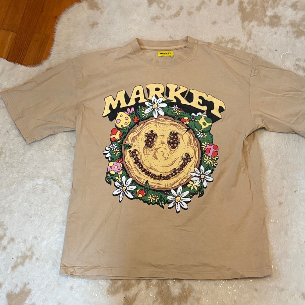 Market Tan Graphic Short Sleeve Tee